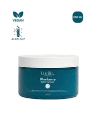 Yaban Mersini Aromalı Arındırıcı Vücut Peelingi (Şeker Tanecikli)  Nem Desteği Sağlayan | %100 Vegan