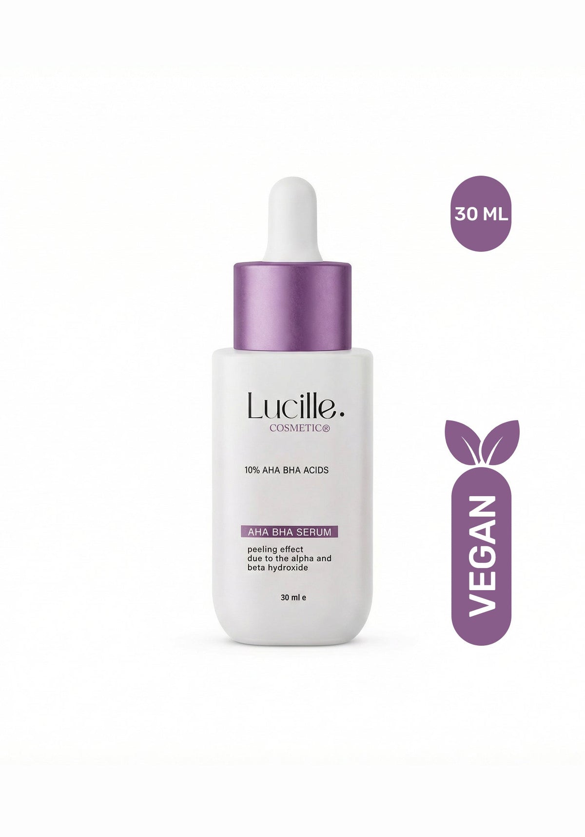 %10 AHA BHA Peeling Serum | Gözenek Arındırıcı, Cilt Düzgünleştirici & Canlandırıcı Bakım | %100 Vegan — orijinal ürün görseli