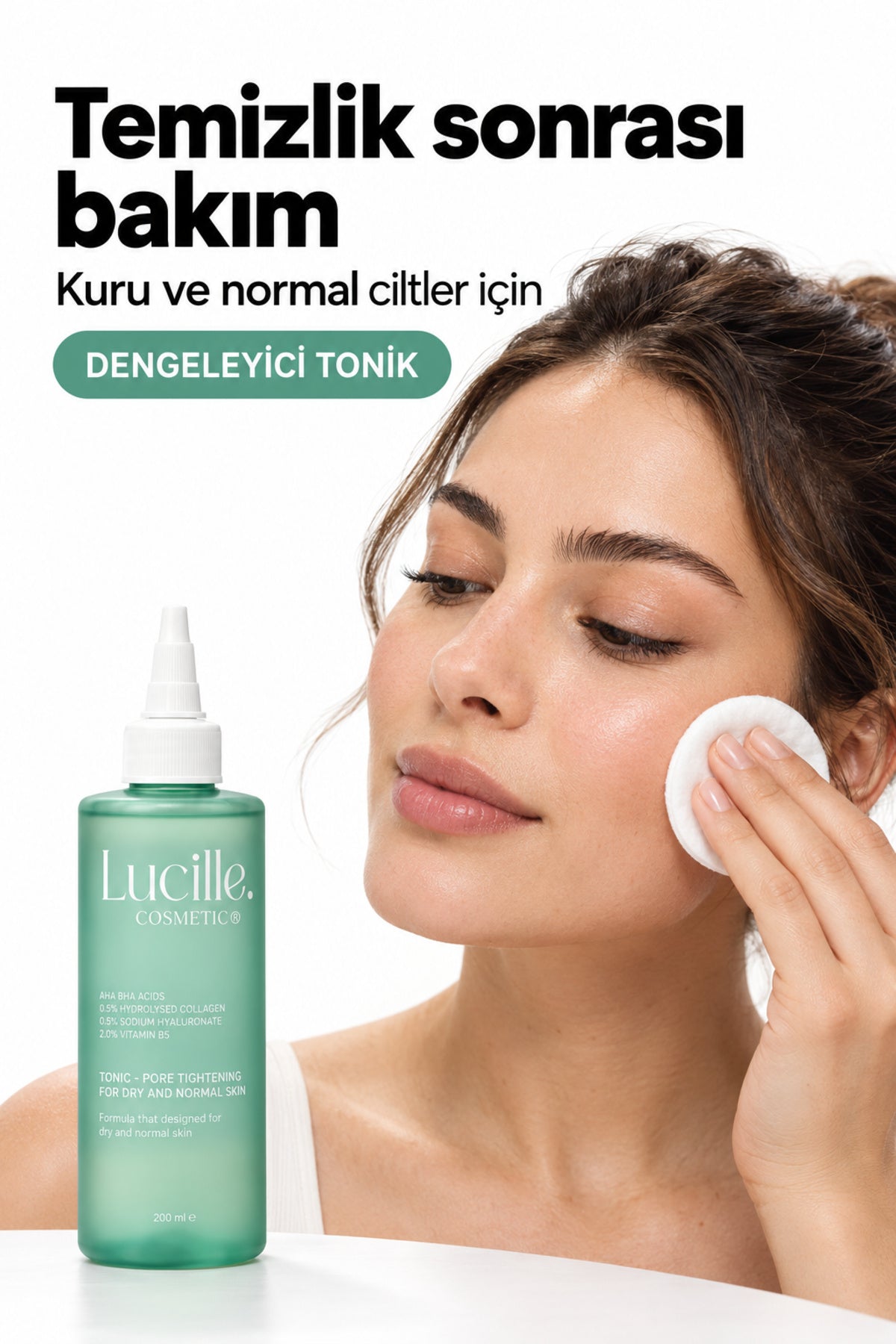 AHA BHA Dengeleyici Tonik – Kuru & Normal Ciltler İçin — uygulama