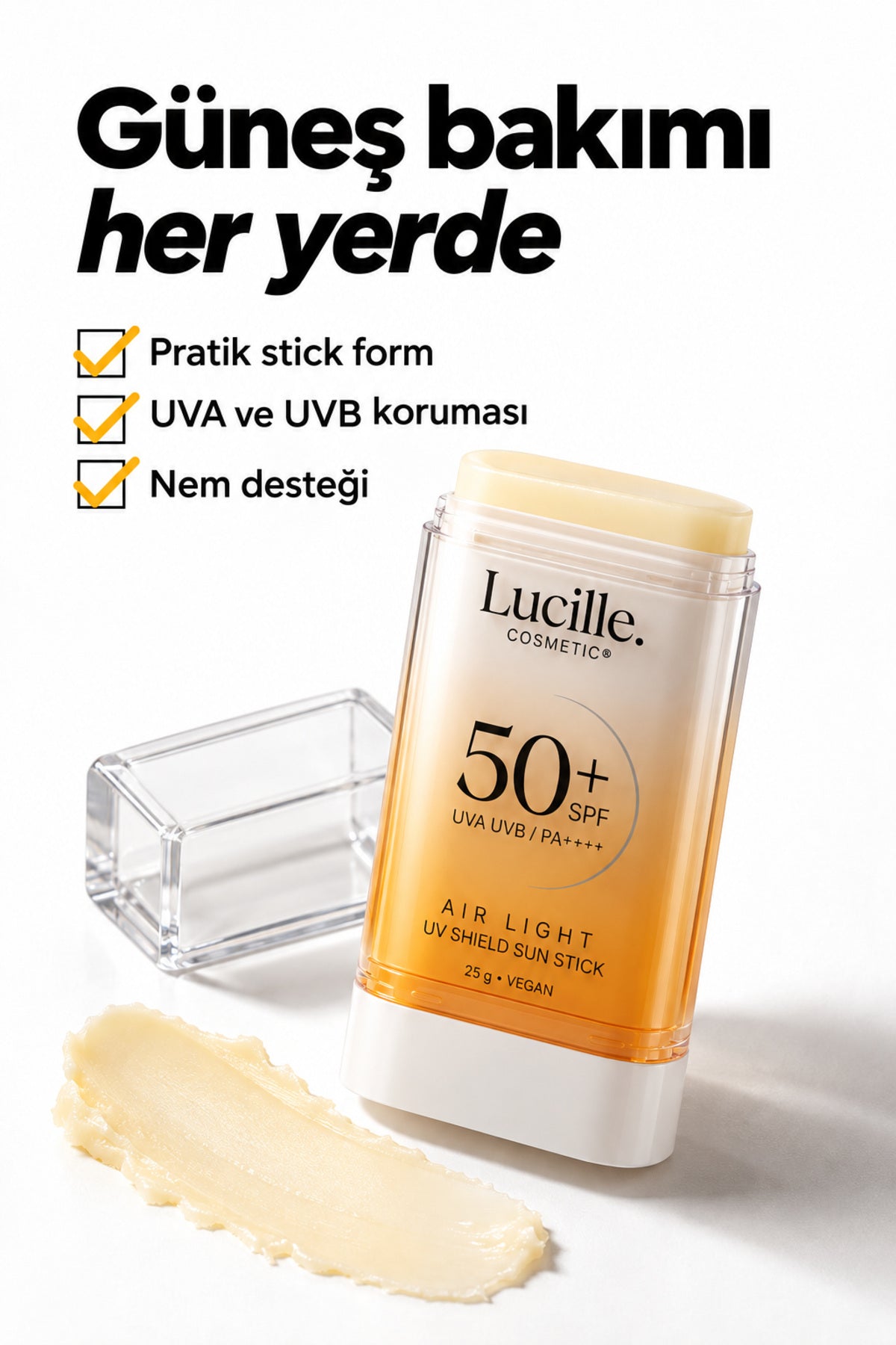 Stick Form Güneş Koruyucu SPF 50+ — bakım özellikleri