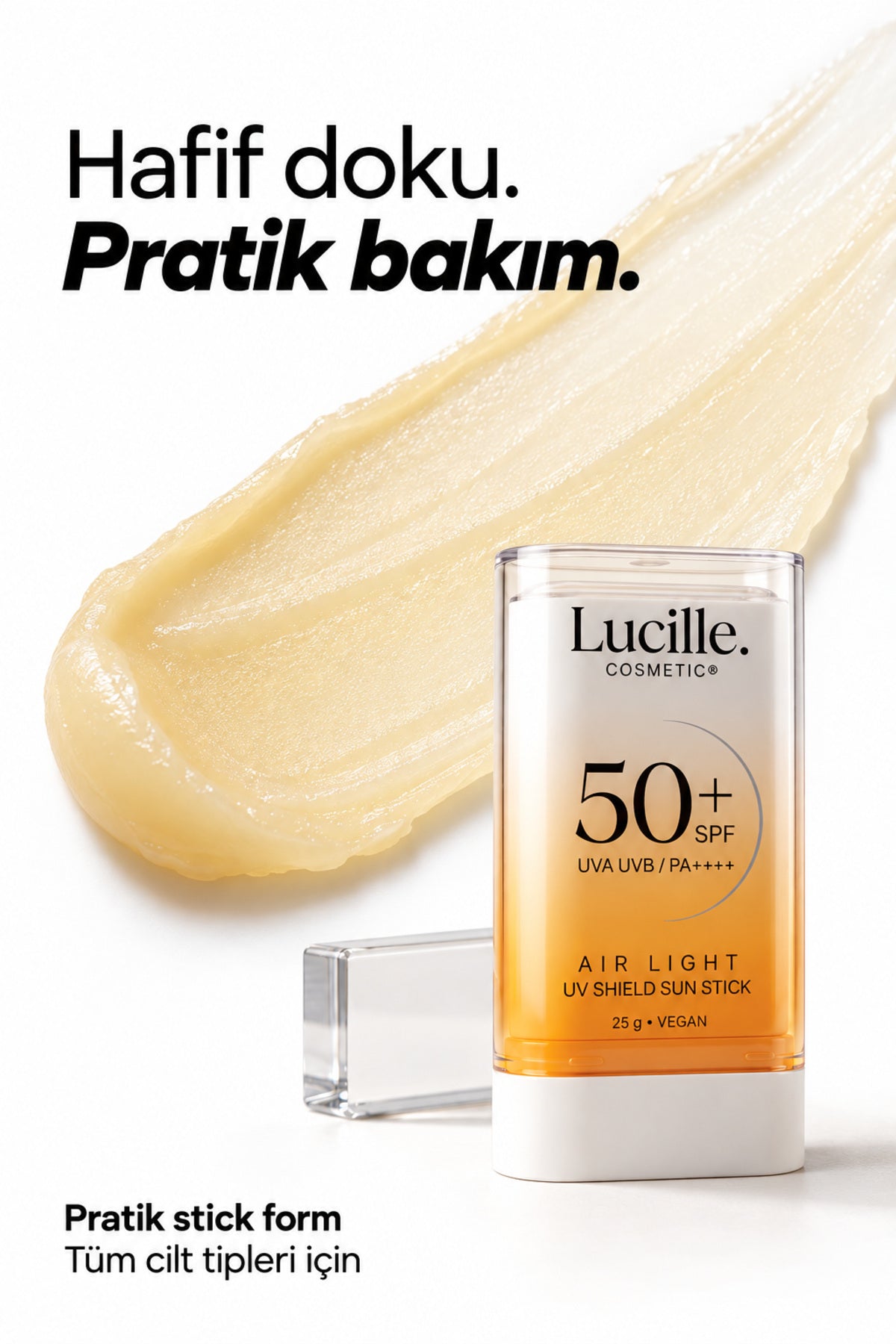 Stick Form Güneş Koruyucu SPF 50+ — formül ve doku
