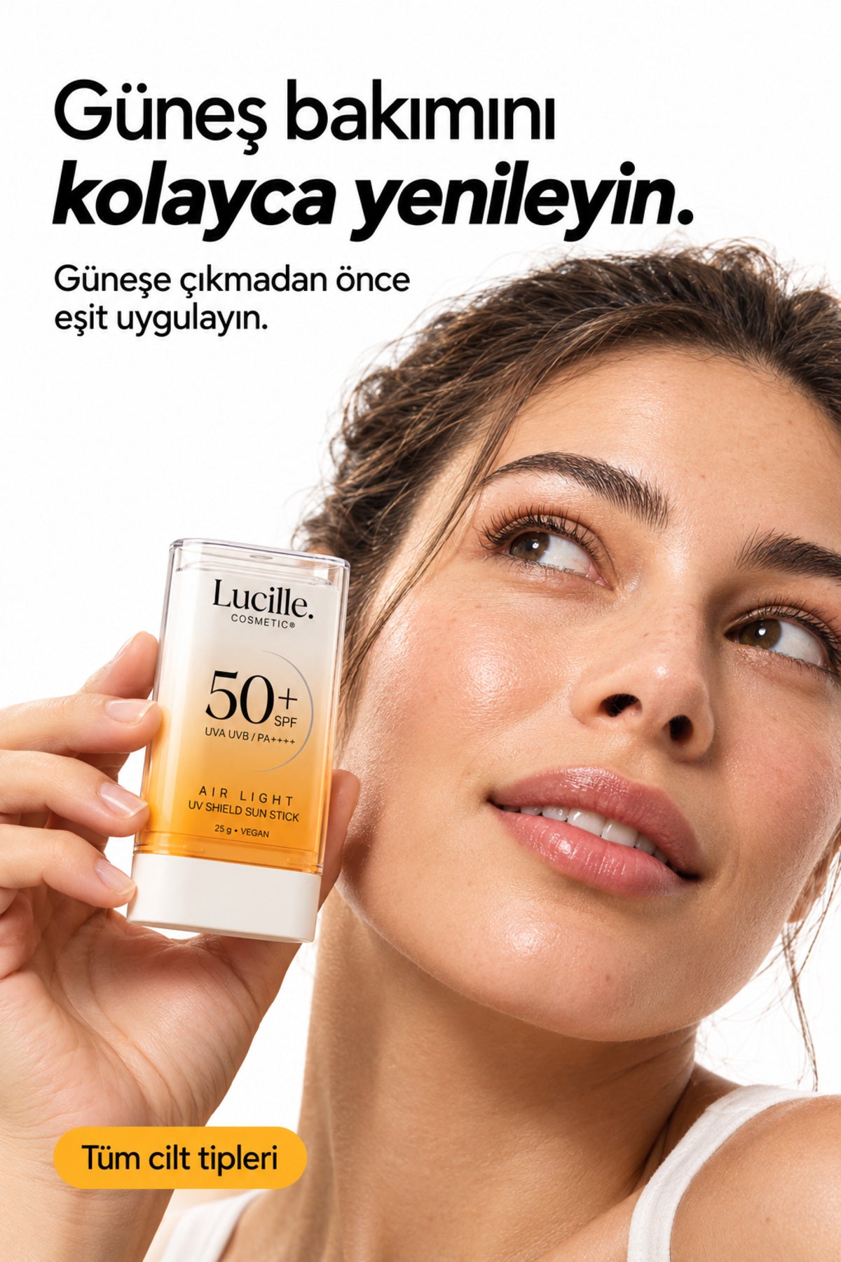 Stick Form Güneş Koruyucu SPF 50+ — uygulama