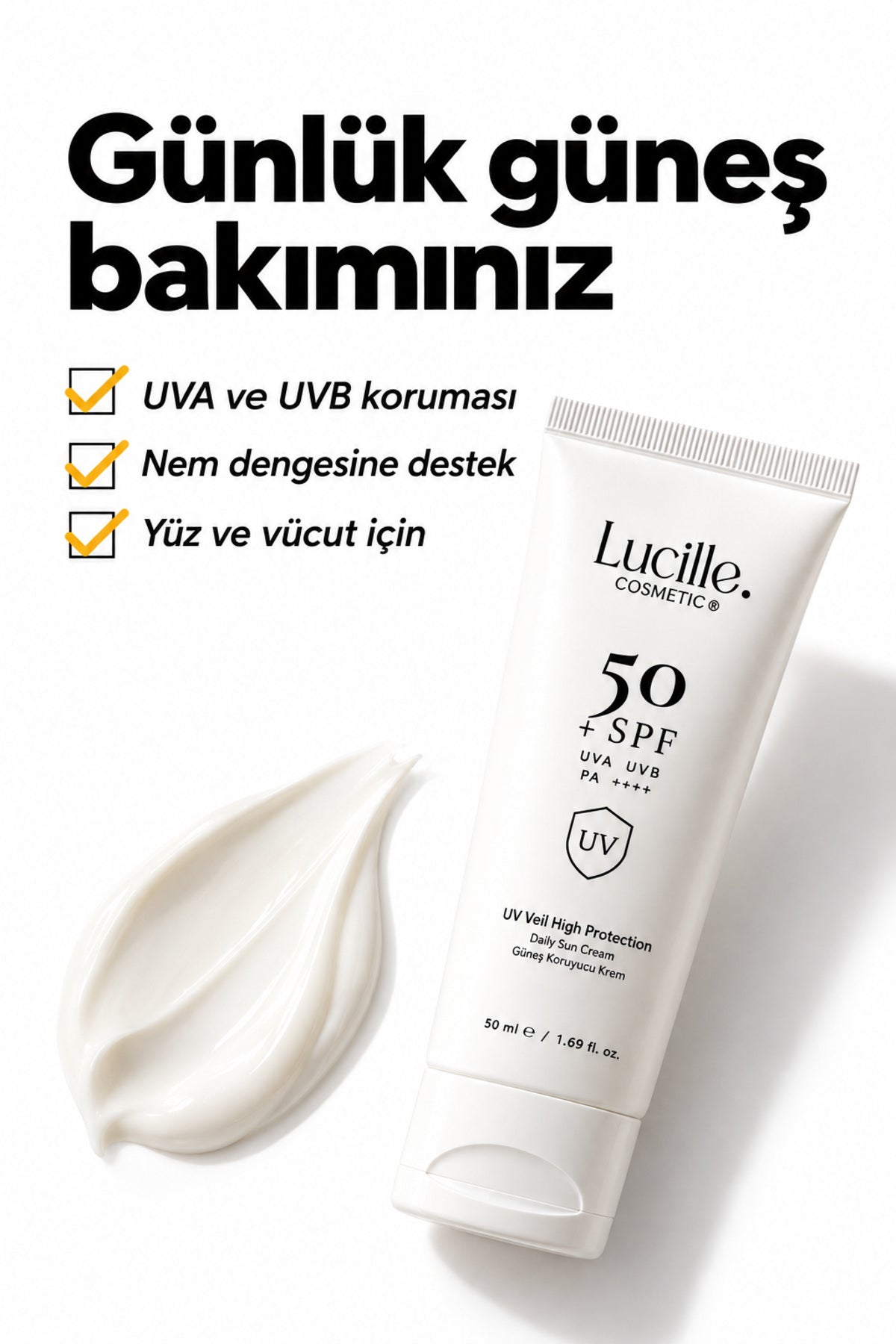 Lucille SPF 50+ güneş kremi